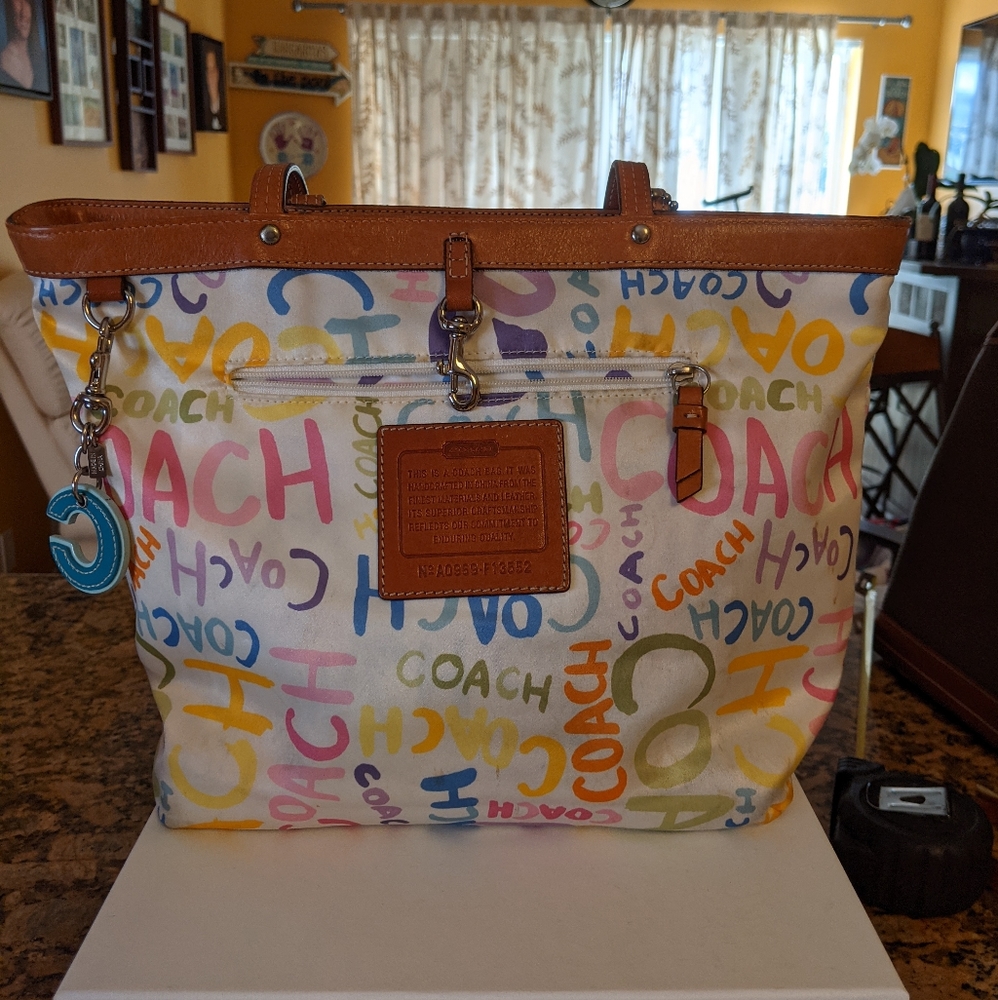Reversible Coach bucket bag.